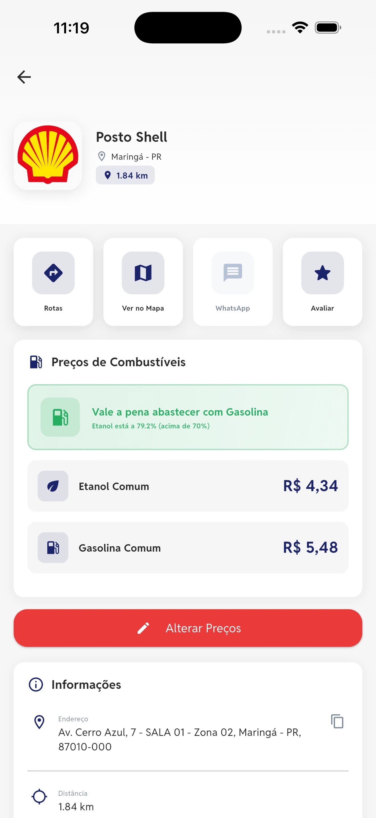 Compare antes de parar